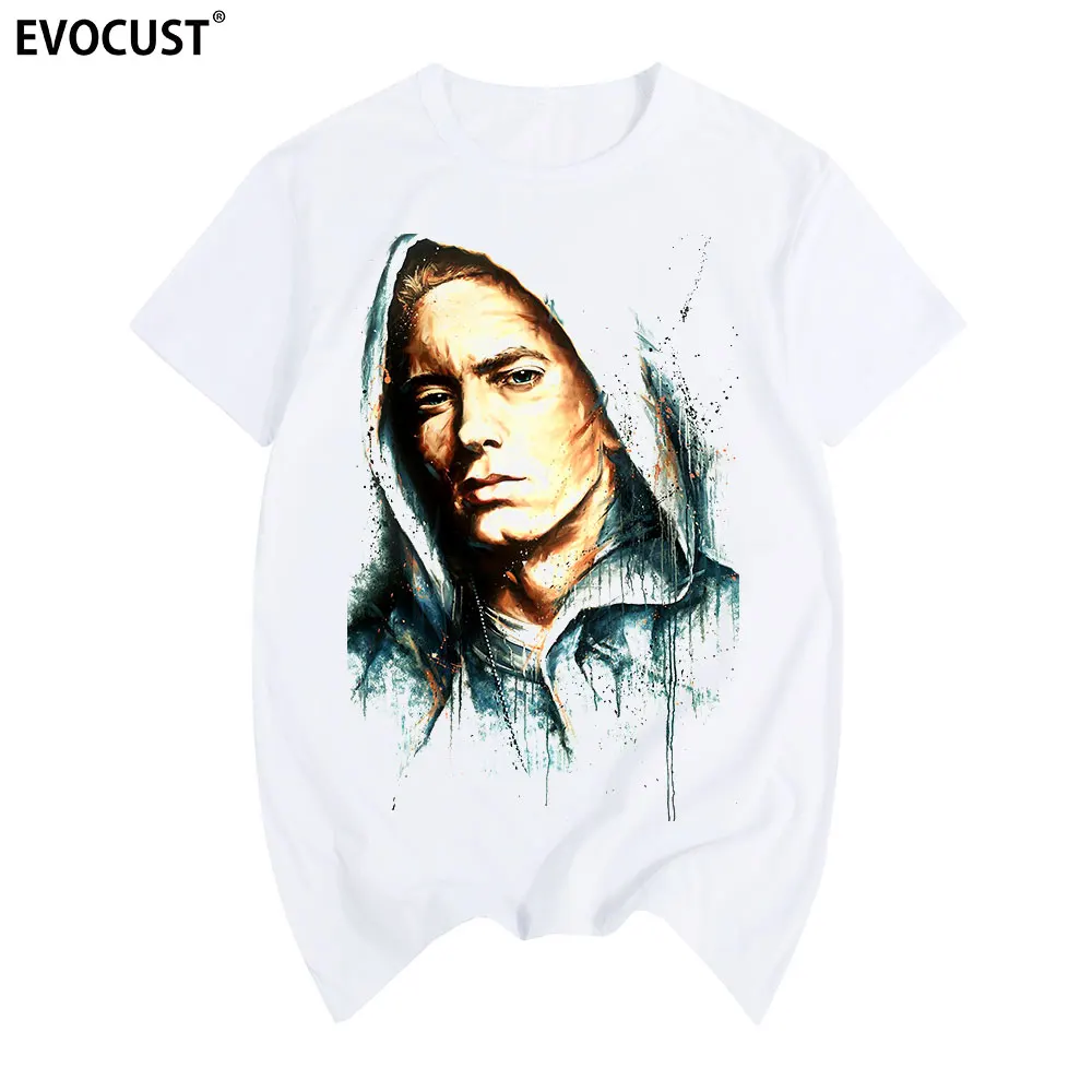 

Eminem One Shot Tupac 2pac Shakur Hip Hop Makaveli rapper Snoop Dogg Biggie Smalls J Cole jay-z Savage T-shirts Men T shirt