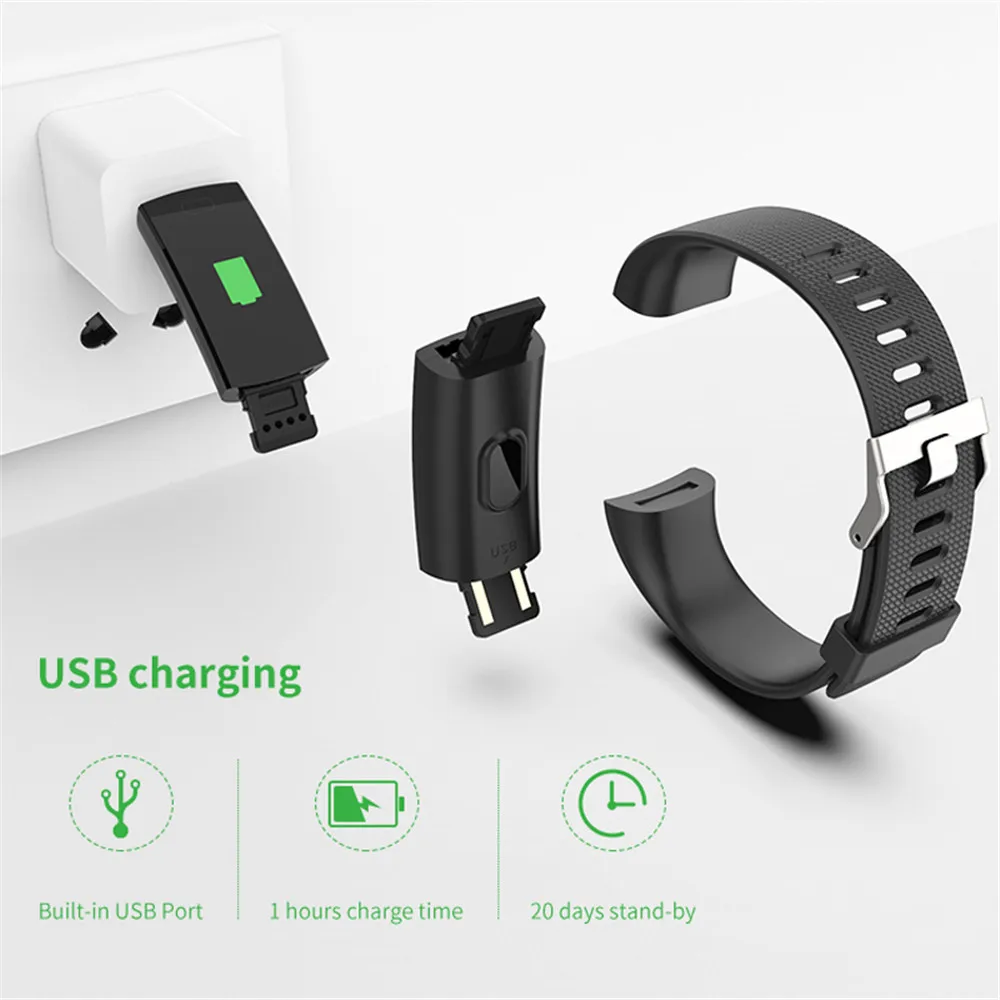 Bluetooth Смарт-браслет MODOSON Y1 пульсометр фитнес-трекер браслет для Samsung Huawei Xiaomi mi Apple