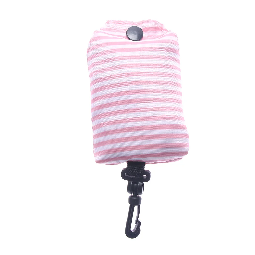 pink2 42 x55cm Портативная Сумка-тоут в мешочке многоразовая складная эко шоппер хозяйственная сумка на плечо Органайзер с карабином хозяйственная сумка - Цвет: pink2 42 x55cm