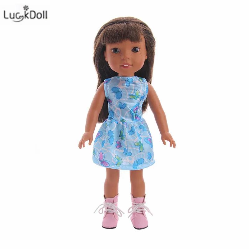LUCKDOLL ручной работы высокое качество платье для 14," Кукла аксессуары девочек игрушки, поколение, подарок на день рождения