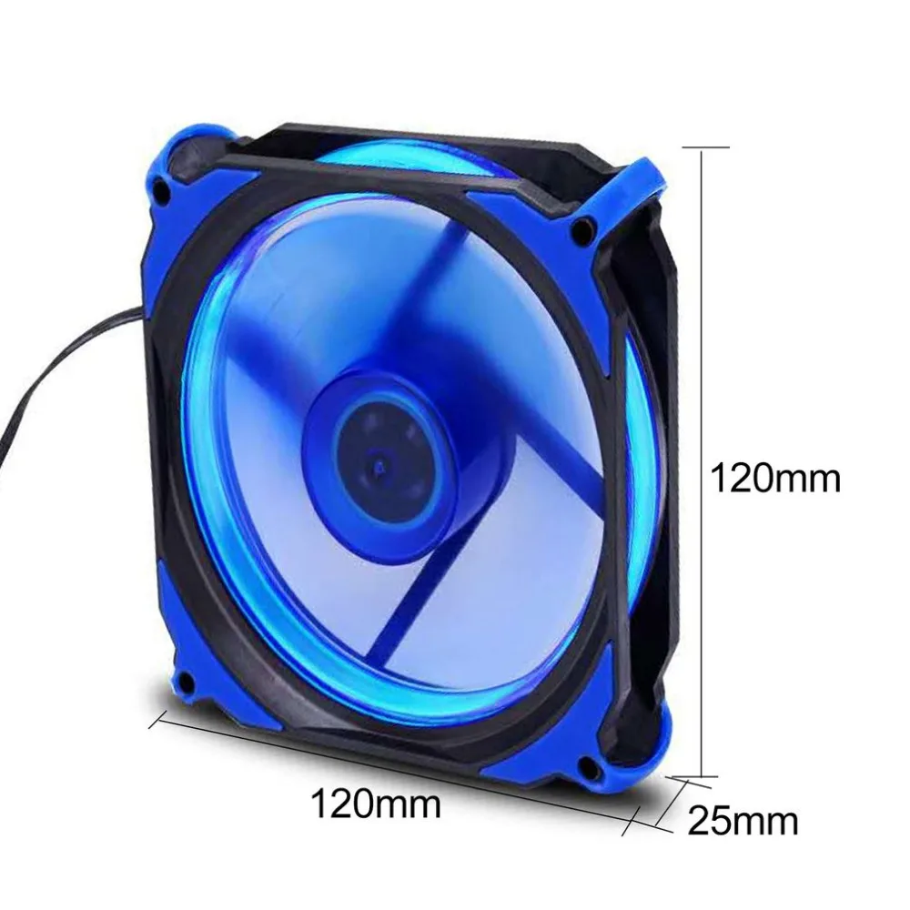 Eclipse 120 мм 120x120x25 мм светодиодный охлаждающий кулер столик для ПК вентилятор с низким уровнем шума охлаждающий вентилятор бесшумный вентилятор для настольных компьютеров