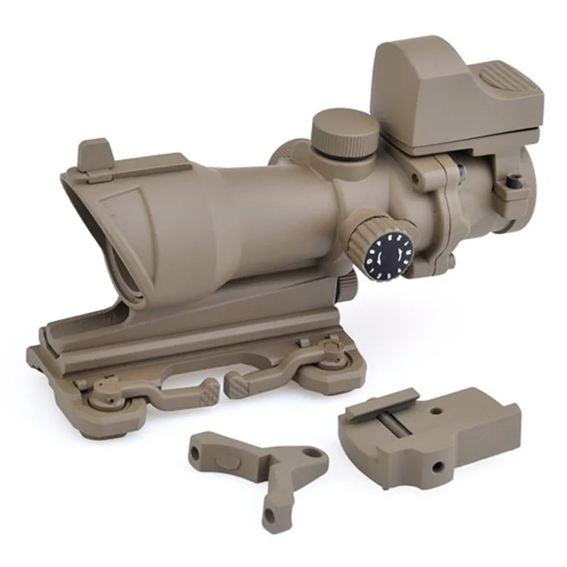 Aim Acog 4X32 прицел красно Зеленая Сетка с QD креплением и мини Красный точка зрения
