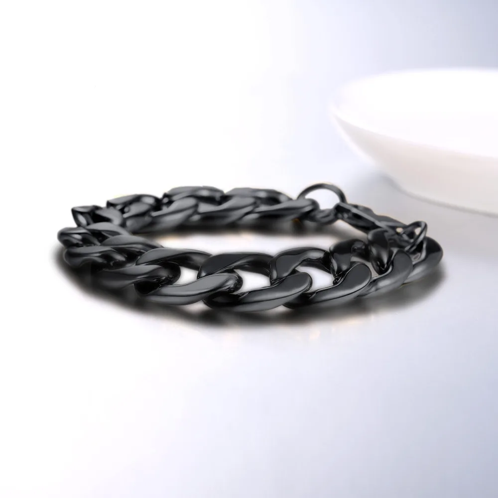Kpop Chain Necklaces For Men Stainless Steel Rock Punk jHiphop Jewelry Big Curb Cuban 15mm Width 22&quot 26&quot 28&quot 30&quot NH3015 |
