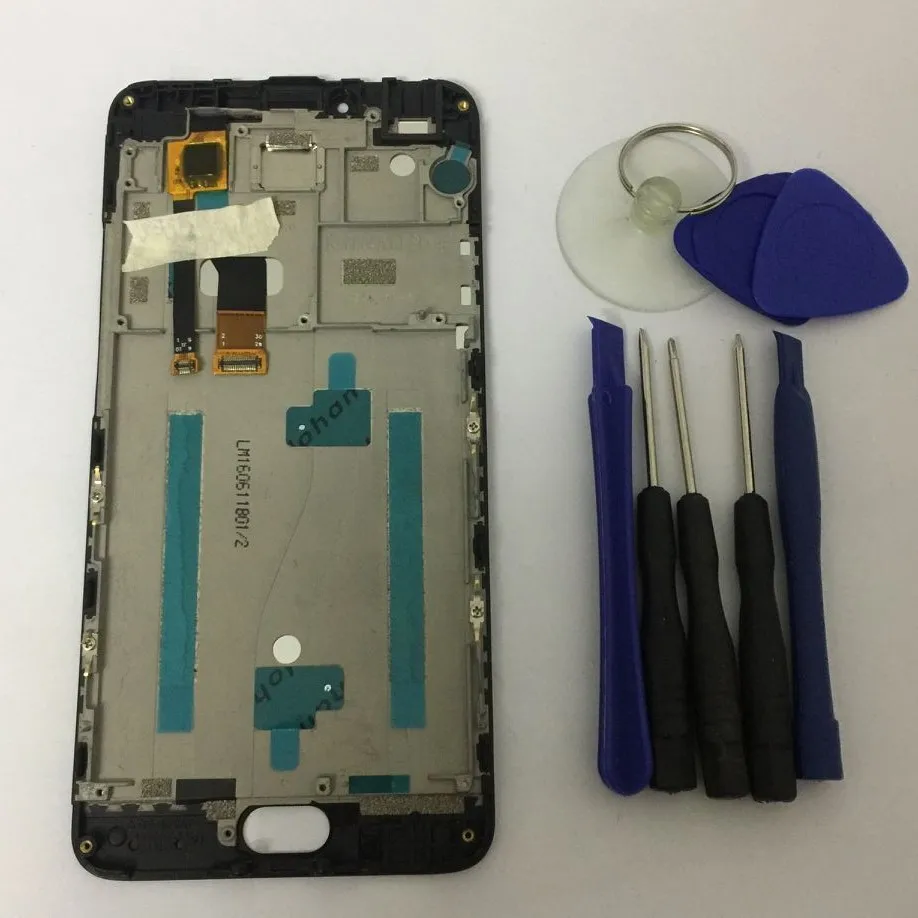 For Meizu M3 note M681C Q H Touch Screen Digitizer Sensor + LCD Display Monitor Panel Module Assembly With Frame +Free Tools | Мобильные