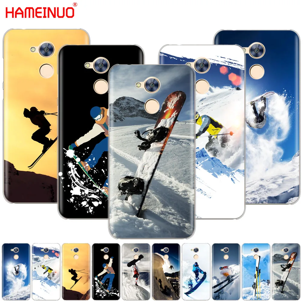 Чехол для телефона HAMEINUO лыжных зимних видов спорта сноуборда лыж Huawei Honor 10 V10 4A 5A 6A