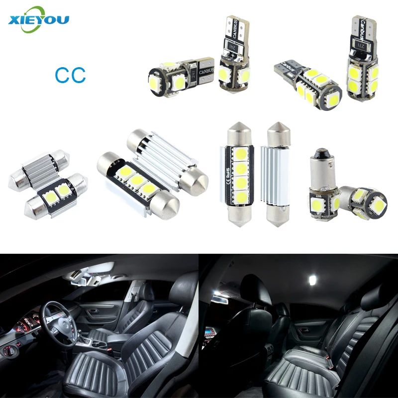Семейный комплект осветительных приборов 9 шт. для VW CC|interior light|led light interiorled interior |
