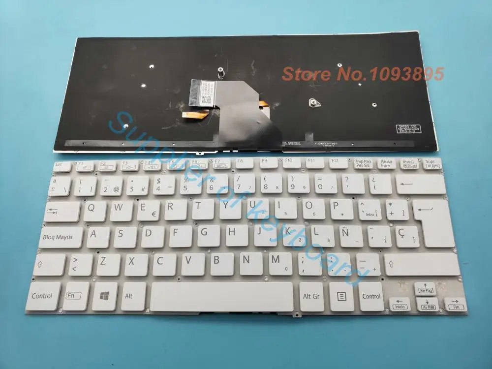 Новая испанская/латинская клавиатура для SONY VAIO SVF144B1EU SVF14325CLW SVF14413CLW SVF142C29U белый ноутбук испанская клавиатура с подсветкой