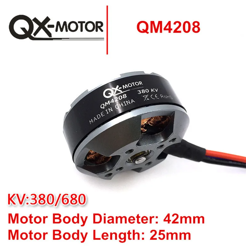 QX MOTOR бесщеточный двигатель QM4208 380/580/680KV 3508 для мультироторного квадрокоптера Hexa