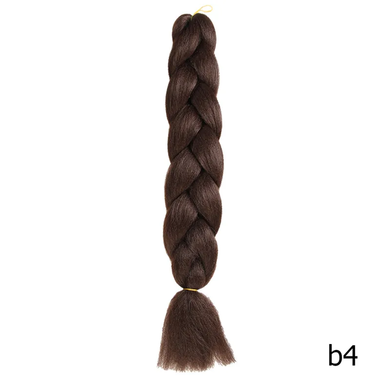 #26 Sambraid jumbo косы ombre канекалон 24 inch плетение волос для вязания канекалон крючком косы синтетических крючком волос 100g - Цвет: #26