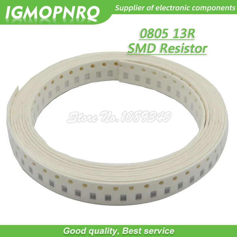 

300pcs 0805 SMD Resistor 13 ohm Chip Resistor 1/8W 13R ohms 0805-13R
