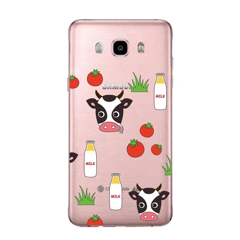 Мягкий прозрачный ТПУ чехол с пандой для телефона Samsung J3 J5 J7 S6 S7 S8 note8 A3 A5 C7 J2prime