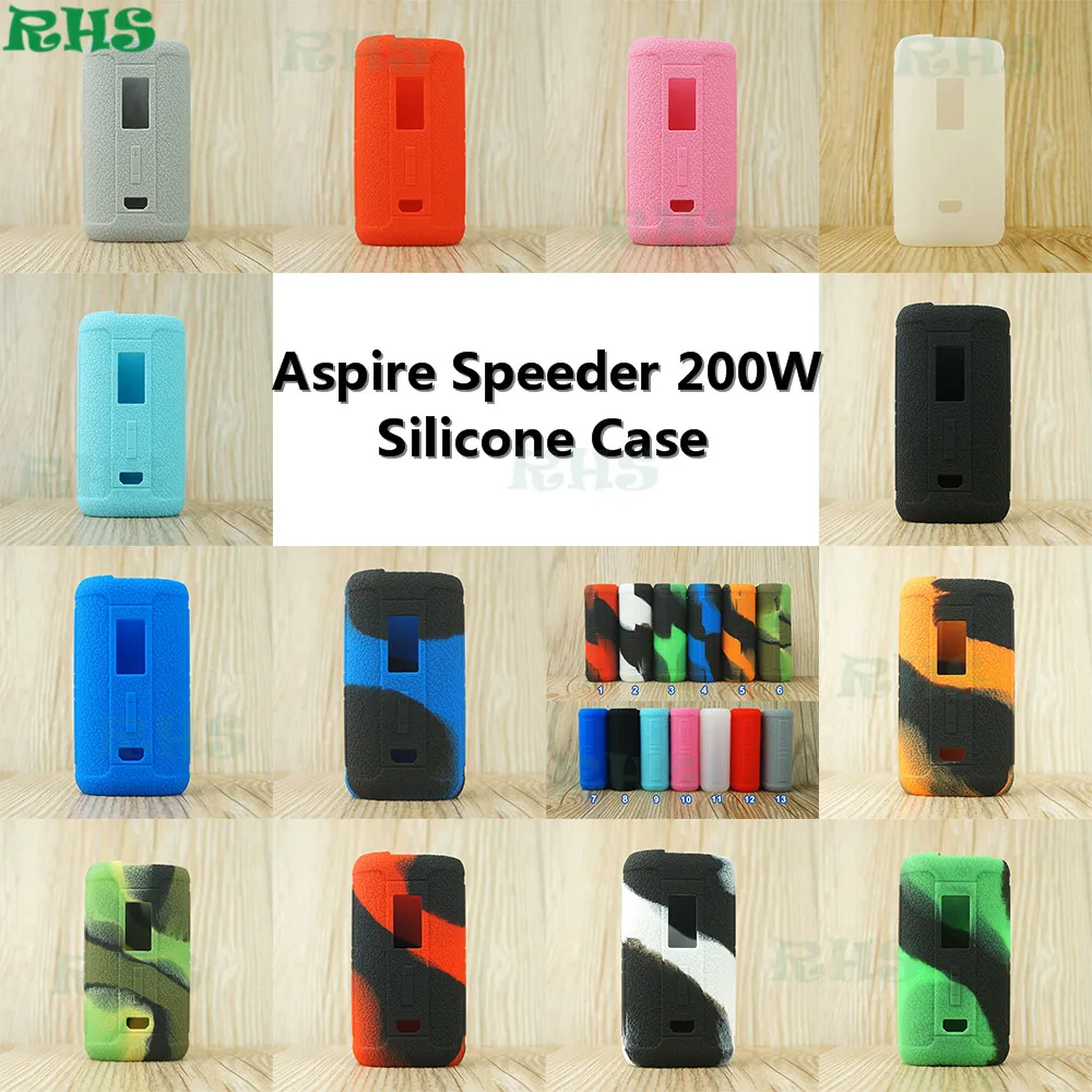 Новое поступление силиконовый чехол RHS для Aspire Speeder набор 200 Вт 13 различных цветов