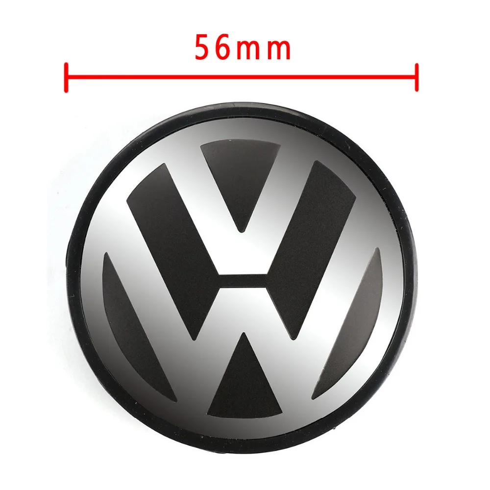4 шт./компл. 56 мм логотип эмблема значок сердечник колеса Кепки для VW Volkswagen Jetta Golf Beetle CC GTI 1J0 601 171
