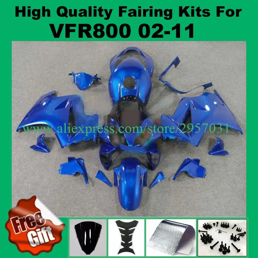 Бесплатные Винты для Honda VFR 800 2002 2003 2004 2005-2010 2011 2012 ABS пластик мотоцикл все комплект