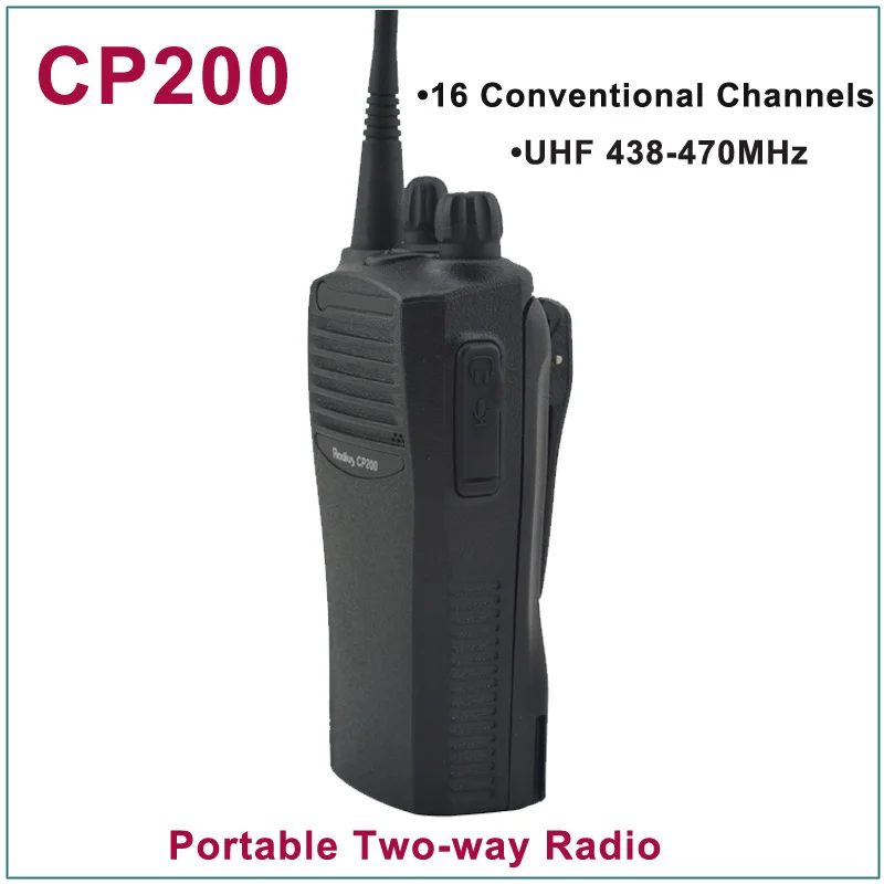 Совершенно новый CP200 UHF 438-470MHz 16 обычных каналов Портативное двухстороннее радио