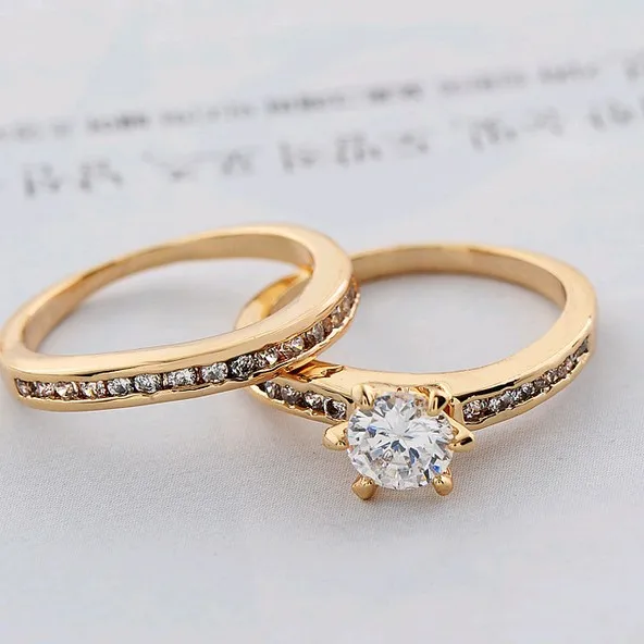 2015 модный дизайн благородное покрытие искусственное золото наборы из циркона