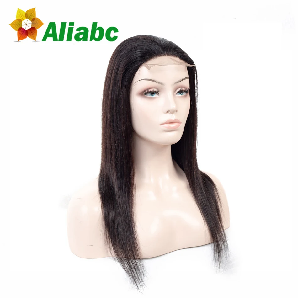 Aliabc синтетический Frontal шнурка волос синтетическое закрытие прямые 100%