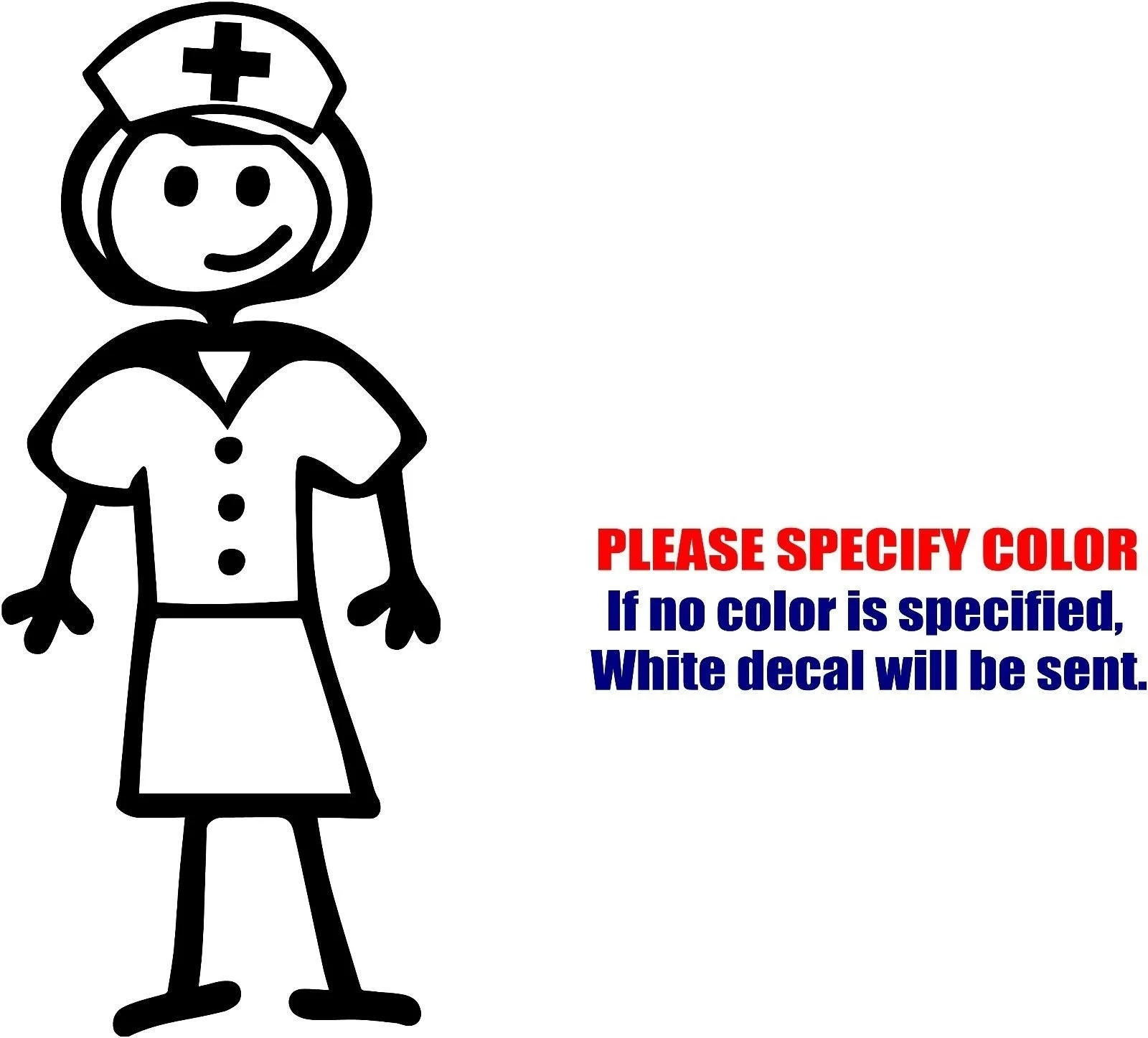 

Vinyl Decal Sticker - Nurse stick Family Window JDM Fun sticker 12.7cm