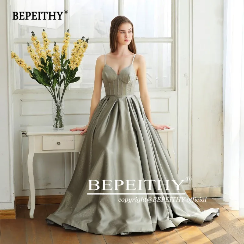 BEPEITHY A line винтажное длинное блестящее вечернее платье вечерние элегантные платья