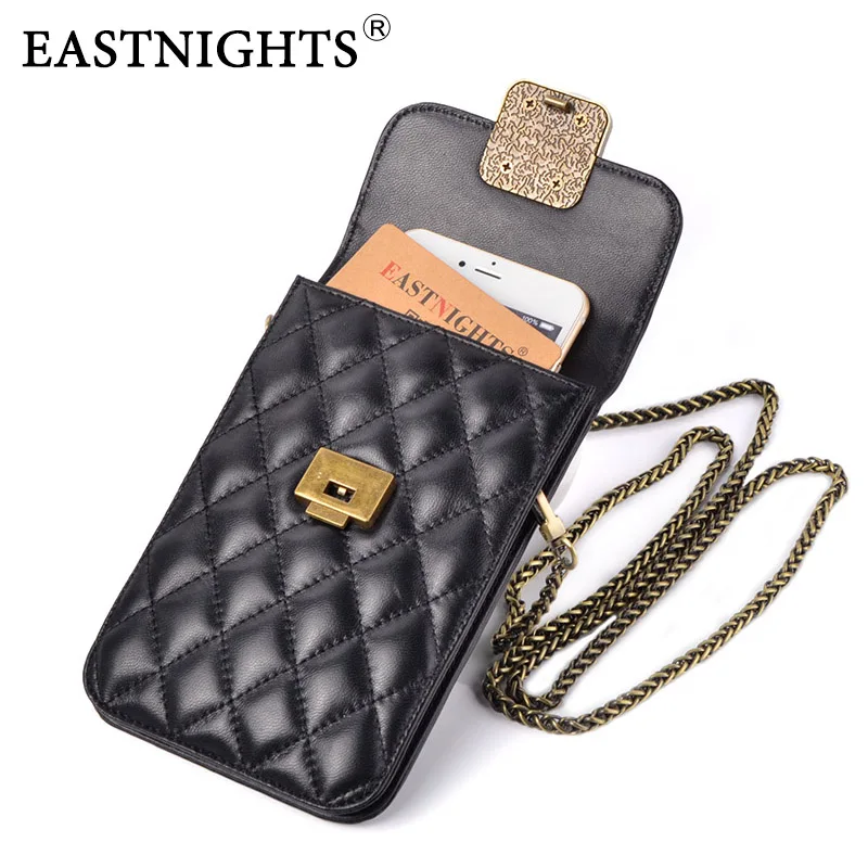 EASTNIGHTS Высококачественная сумка для телефона из овчины винтажные женские сумки