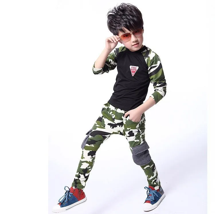 2017 новая детская одежда топы + штаны футболка спортивный костюм для мальчиков и