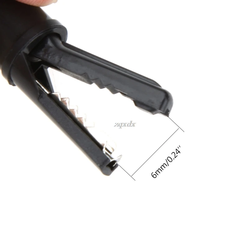 2 Pcs Push Button Type Full Protective Alligator Clips For Professional Multimeter Insulation Drop Ship | Канцтовары для офиса и