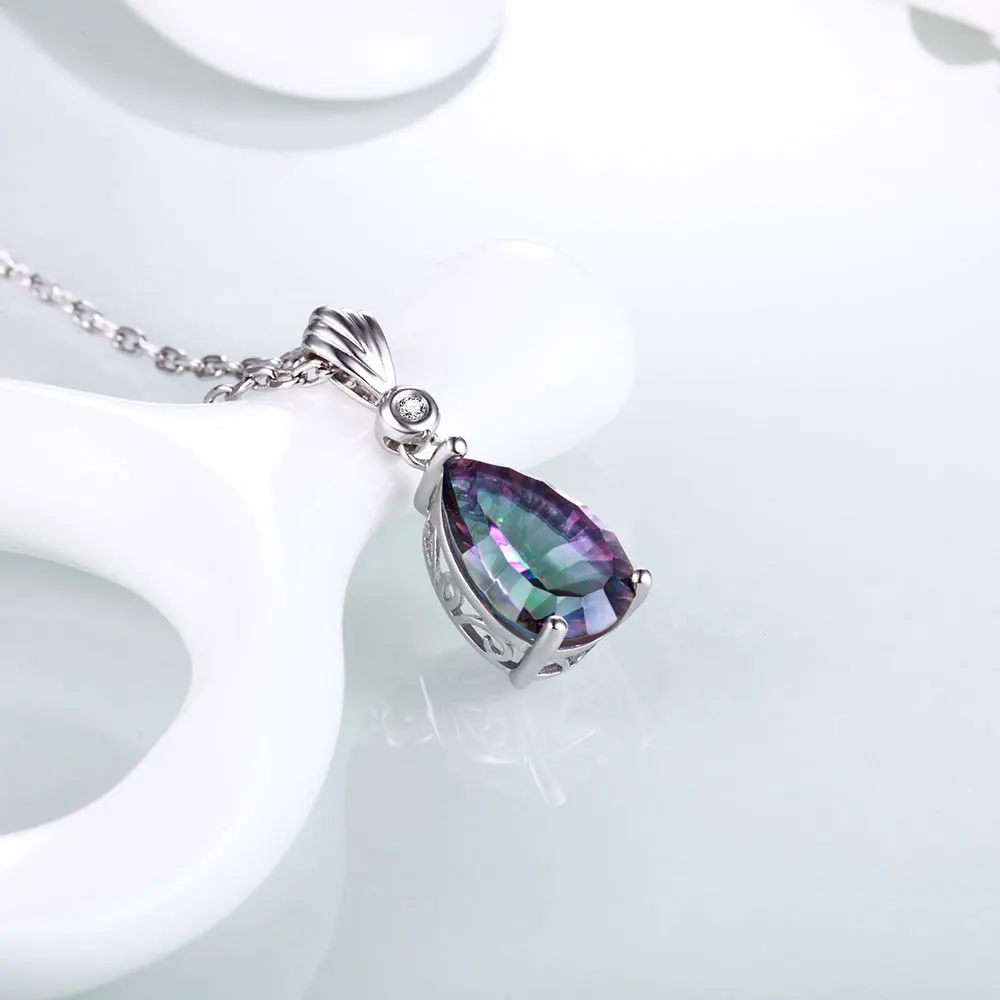 Женское Ожерелье и подвеска из серебра 925 пробы с Мистик топазом|pendant drop|pendants for
