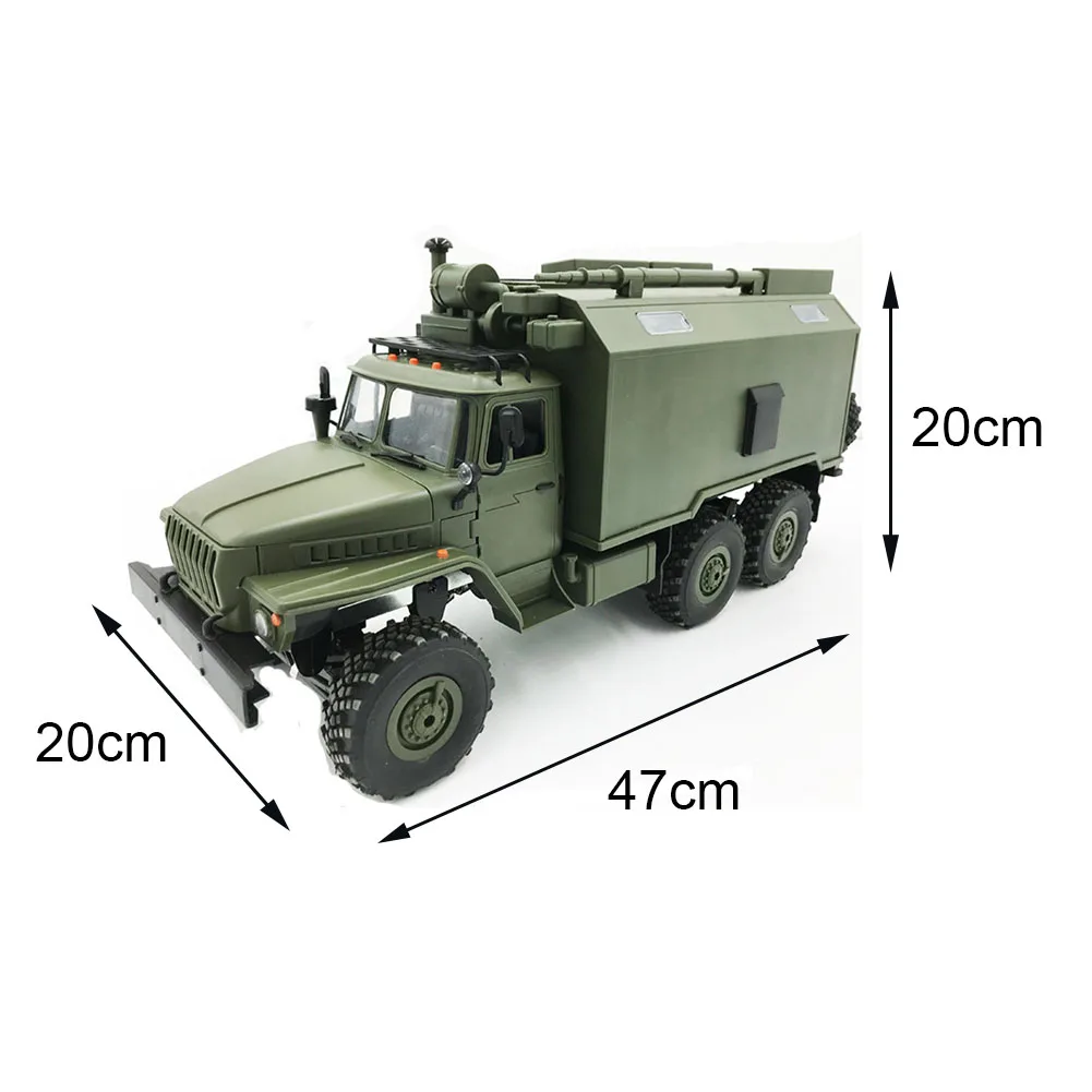 WPL B36 Урал 1/16 2,4G 6WD RC автомобиль военный грузовик Рок Гусеничный командный Коммуникационный автомобиль RTR игрушка авто армейские грузовики