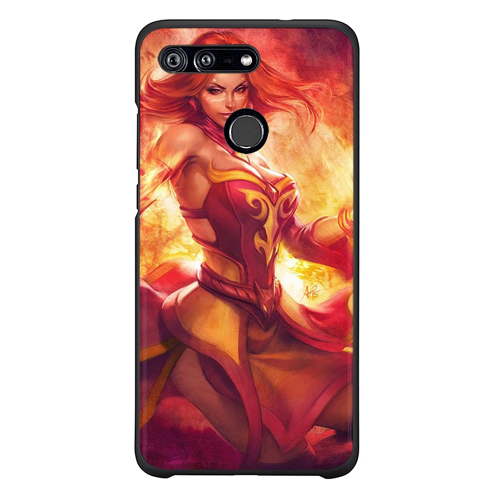Мягкий ТПУ чехол для телефона Honor 8x Черный силиконовый dota 2 игра 7a pro 9 Lite 10 Nova 3