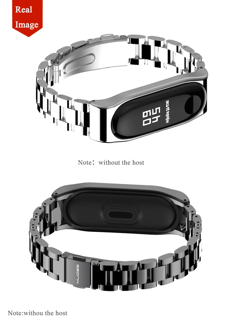 Mi jobs mi Band 4 ремешок на запястье металлический Безвинтовой из нержавеющей стали для Xiaomi mi Band 4 умные часы mi band 3 Band Браслет