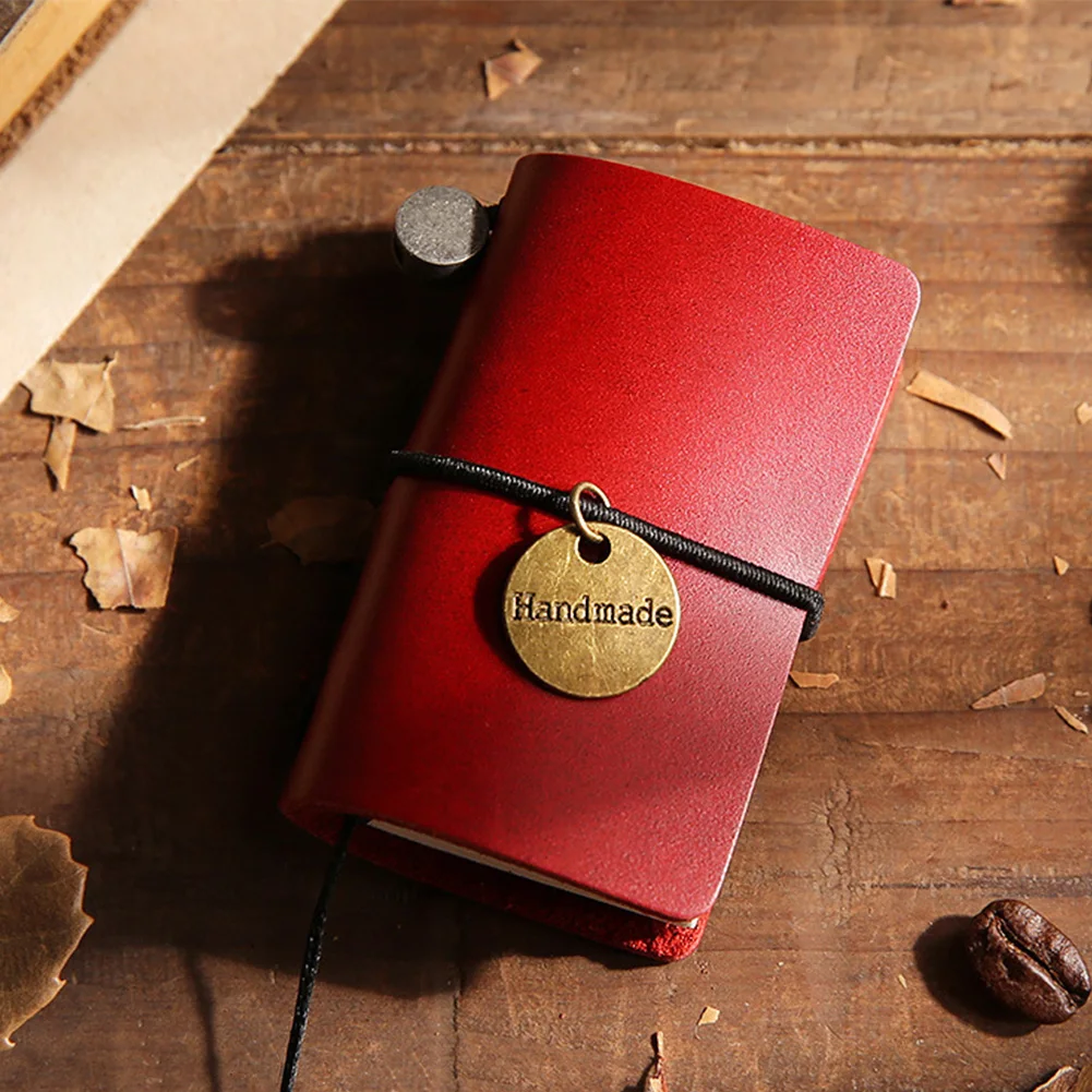 School Supply Diary Bandage Daily Memo Portable Notepad Mini Journey Vintage Retro Cowhide Cover Notebook Traveler | Канцтовары для