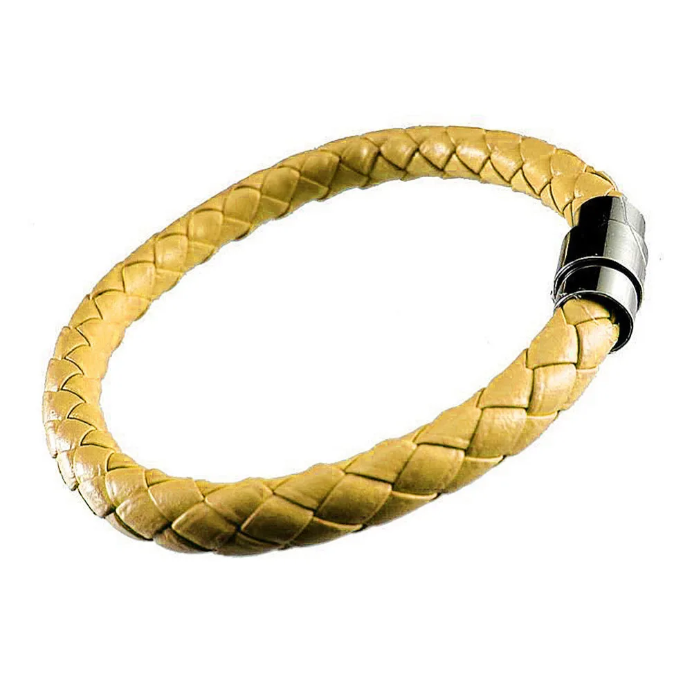 Новые модные мужские унисекс Женские Ювелирные изделия черная кожа ручной цепи