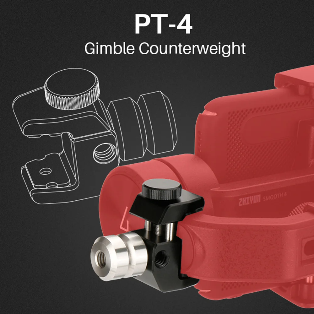 3 осевой Ручной Стабилизатор Zhiyun Smooth 4 для смартфона противовес балансировки