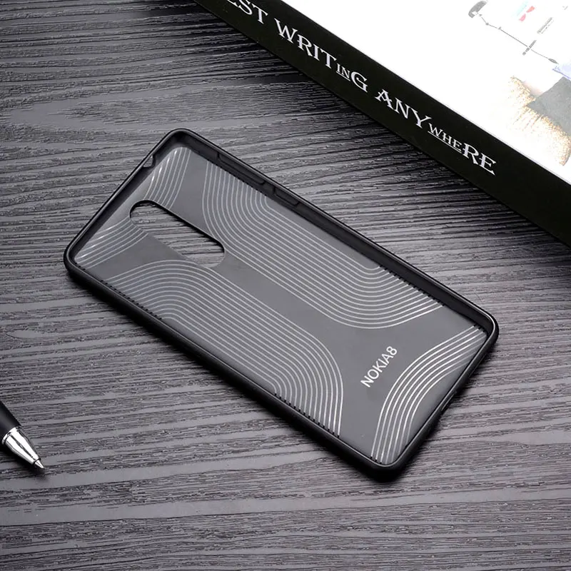 for Nokia 8 case Luxury coque Leather skin soft silicone Perfect fit Business style Phone Cases NOKIA cover funda capa |