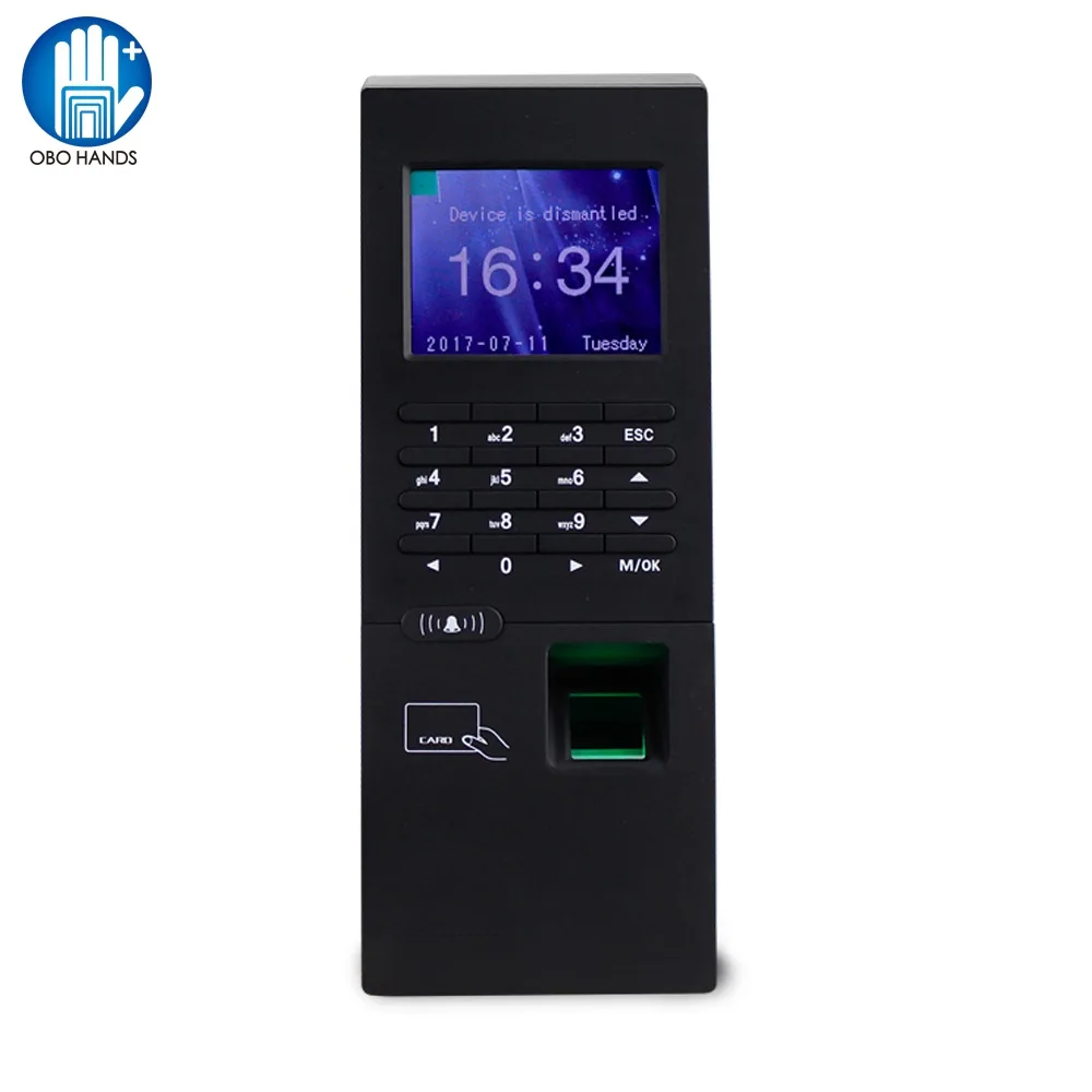 Standalone Fingerprint Reader Time Attendance Machine RFID Finger 2.8 inch Lock Access Control Password Unlock For Entry System |