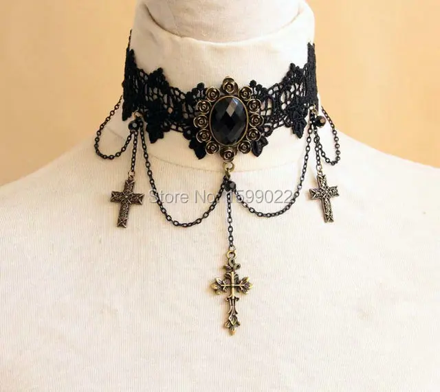 Бронзовый кулон Goth с распятием ювелирные изделия Иисусом христианское ожерелье