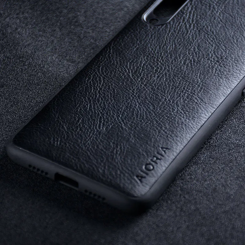 Чехол для xiaomi mi 9 mi9 se роскошный кожаный Винтажный чехол с узором Личи Жесткий