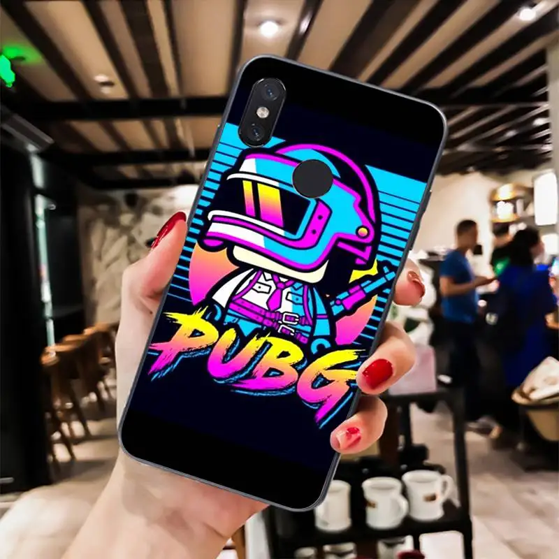 Yinuoda PUBG Custom Cover черный мягкий чехол для телефона Xiaomi Mi 6 Mix2 Mix2S Note3 8 8lite Redmi 5 note5 Note4 4X |
