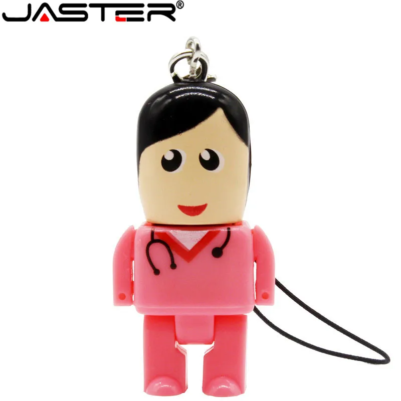 JASTER мини брелок врач медсестра карта памяти прекрасная Флешка 4 ГБ 8 16 32 usb флеш