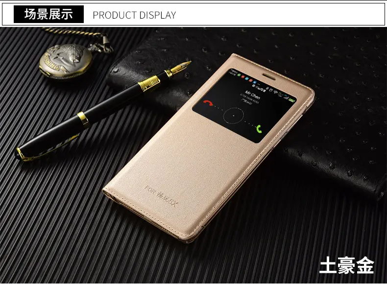 6 цветов Флип Смарт чехол для Huawei Honor 6x5,5 ''авто сна смартфон Чехол для Huawei Honor 6X Окно просмотра
