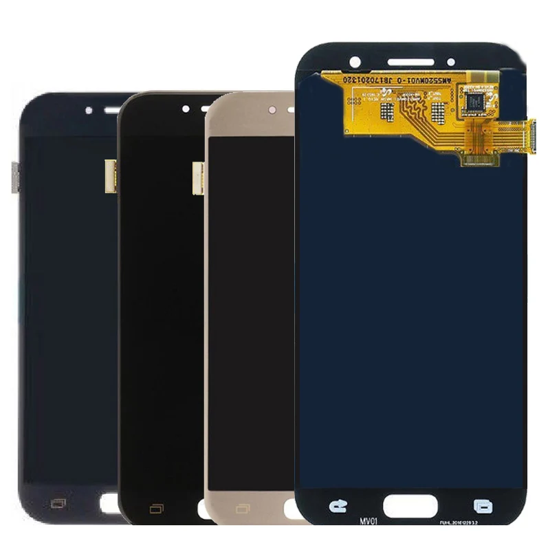 5," Супер AMOLED ЖК-дисплей для SAMSUNG Galaxy A5 сенсорный экран дигитайзер A520 A520F SM-A520F Замена ЖК-дисплея