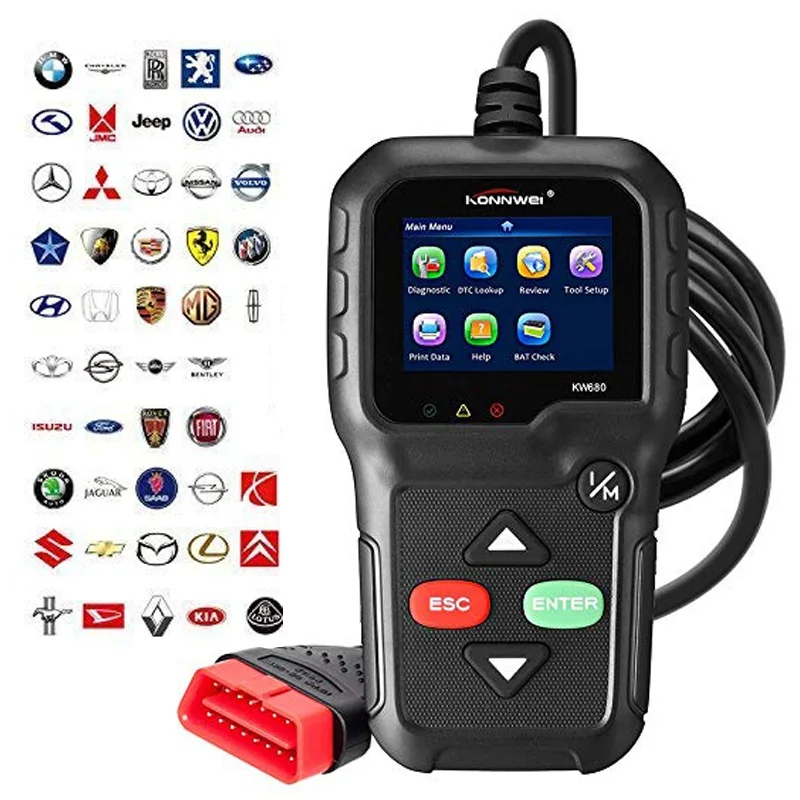 Профессиональный OBD OBD2 сканер Anto автомобильный диагностический сканер считыватель кодов газовый дизельный анализатор автомобильный OEBD сканирующий инструмент