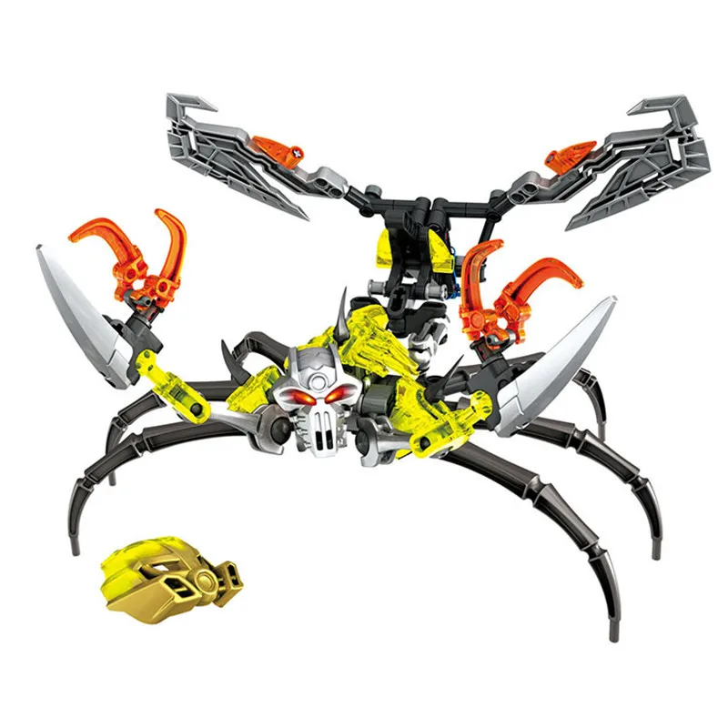 

NEW Bionicle Mask of Light Bionicle Lewa Jungle Keeper of the Grove Building Block Compatible with 71305 70784 70782 Toys