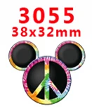 3055 30 шт мультфильм персонаж плоское украшение из смолы PR 2812 - Цвет: 3055