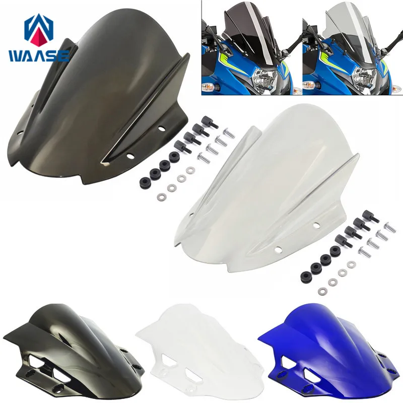 Waase мотоцикл двойной пузырь ветровое стекло Щит экран для Suzuki GSX 250R GSXR250 GSX250R 2017 2018
