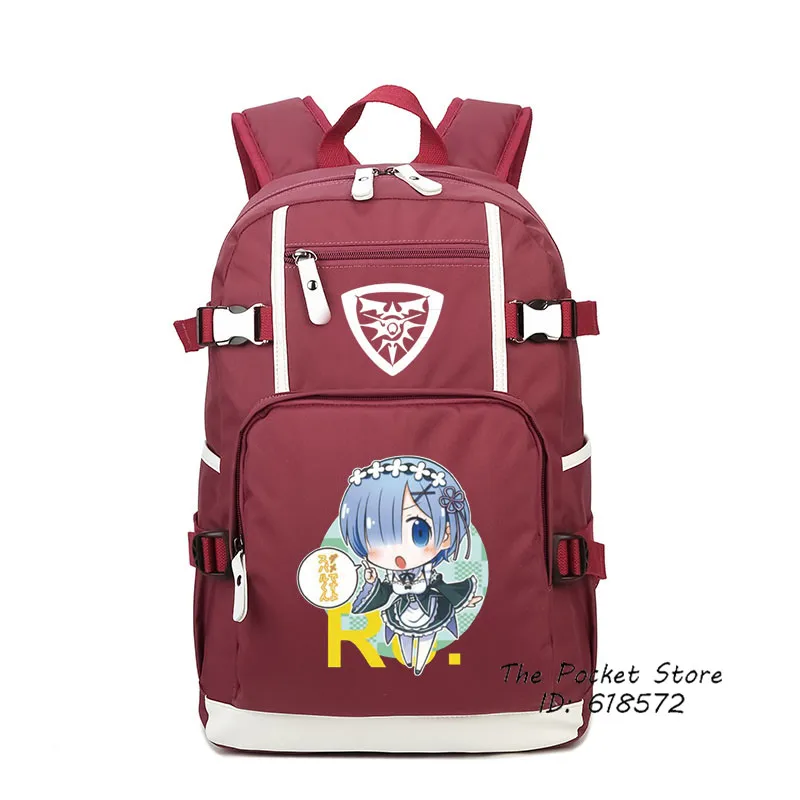 Новый аниме Re:Life In A другой мир From Zero Kawaii Pack Rem Ram Косплей принт рюкзак для ноутбука