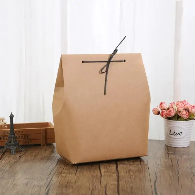 

Коробка коричневая для упаковки подарков, 30 шт./лот, Новогодний подарочный пакет для шарфа, одежды, рубашки, бумажные картонные коробки