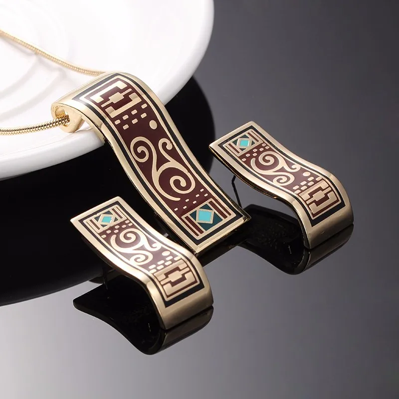 R &amp X модные Goias Ouro Parure Ювелирные наборы для женщин s22101 Свадебные ожерелье/серьги