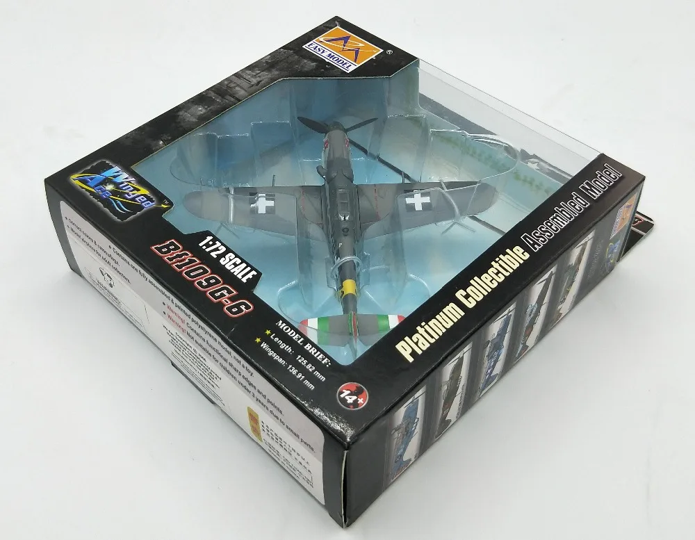 1: 72 немецкая BF109G 6 модель боец трубач готовый 37257 венгерских ВВС 1944|fighter model|german
