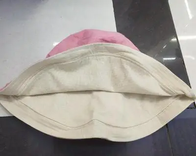 pink beige BINGYUANHAOXUAN летние женские шляпы для рыбалки Солнцезащитная солнцезащитная Кепка складной большой край Весенняя однотонная Дамская Рыбацкая шляпа - Цвет: pink beige